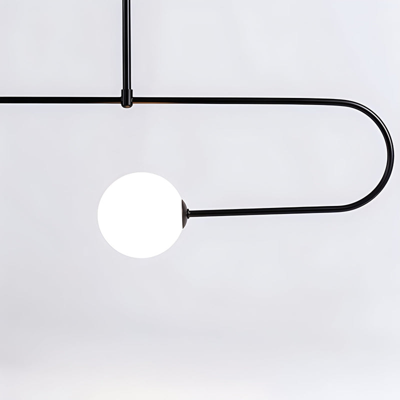 Feyran Minimalist Linear Metal Chandelier