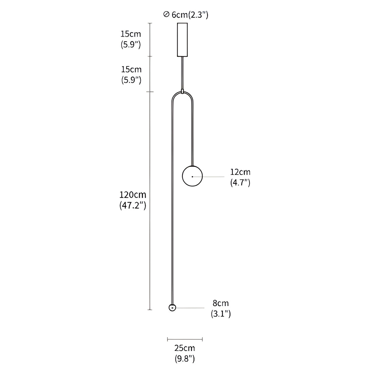 Feyran Minimalist Linear Metal Chandelier