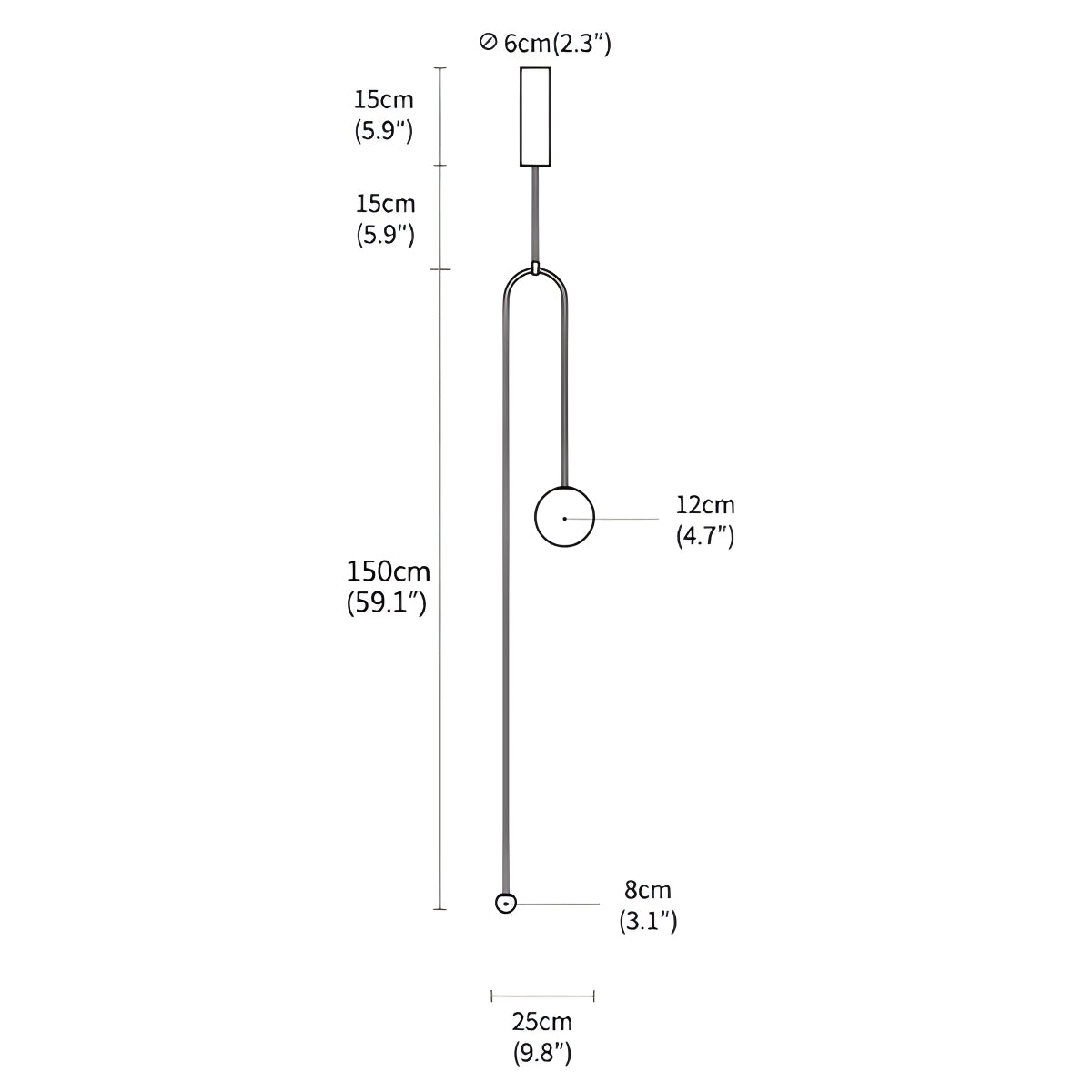 Feyran Minimalist Linear Metal Chandelier