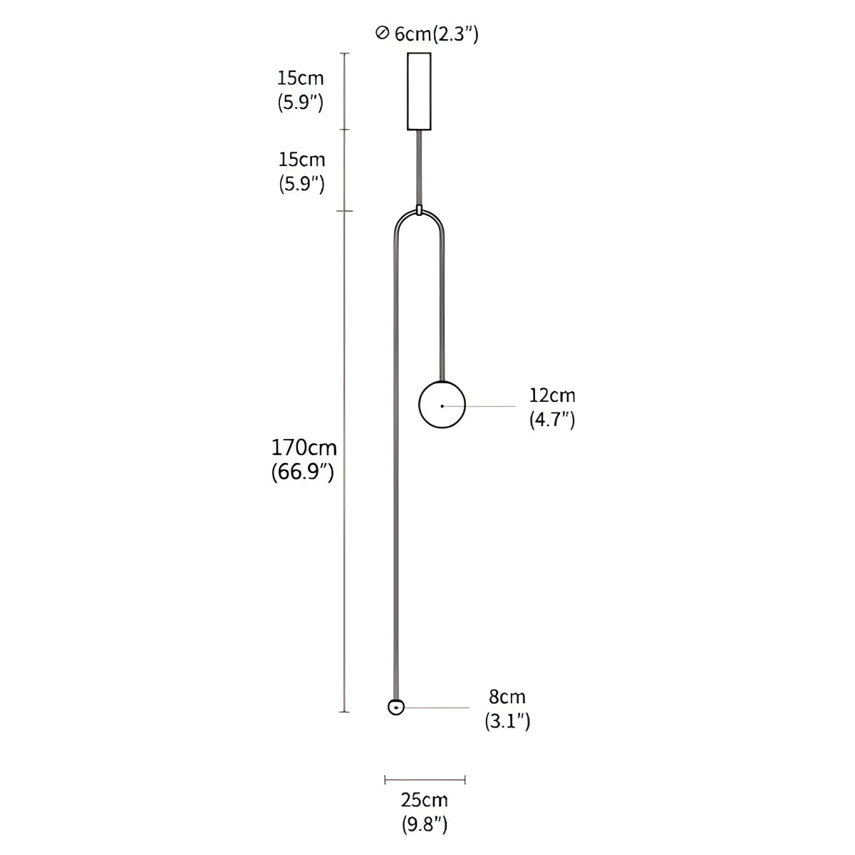 Feyran Minimalist Linear Metal Chandelier