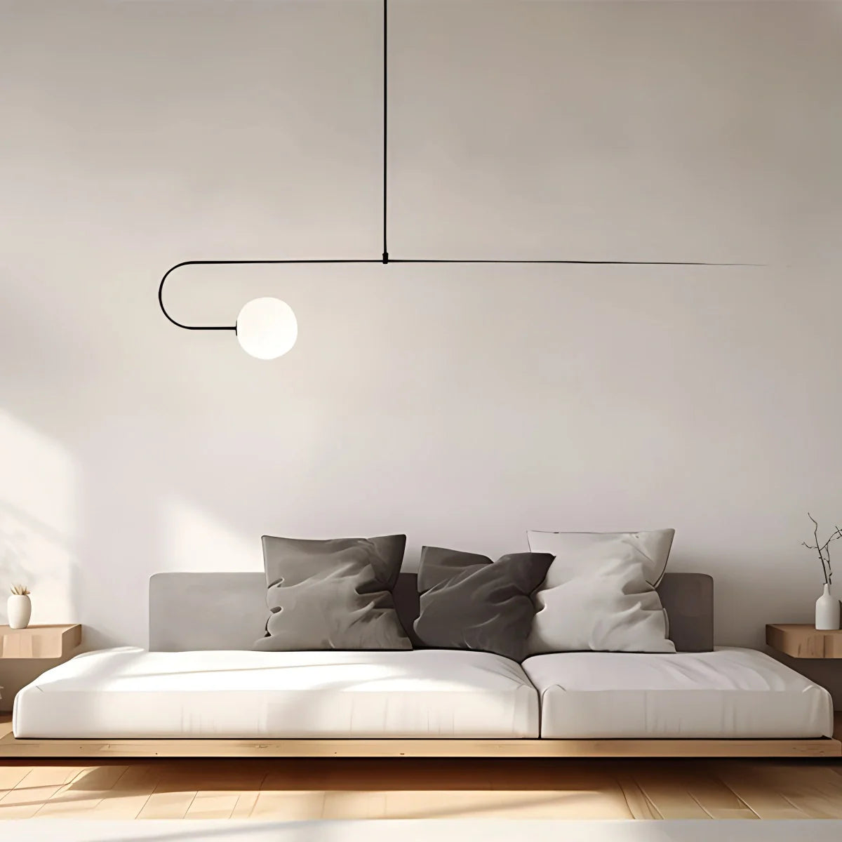 Feyran Minimalist Linear Metal Chandelier