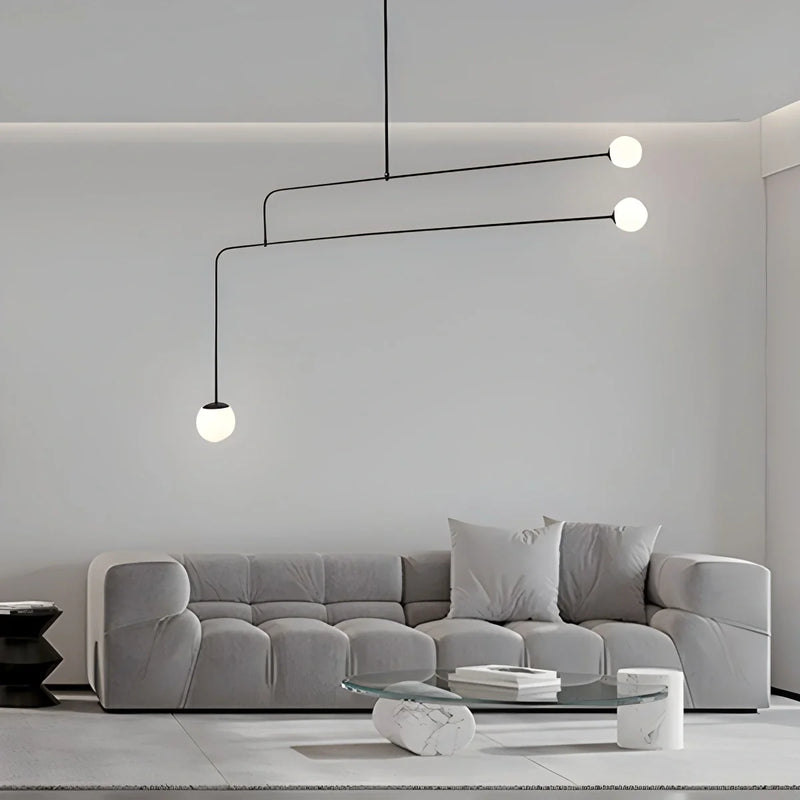 Feyran Minimalist Linear Metal Chandelier