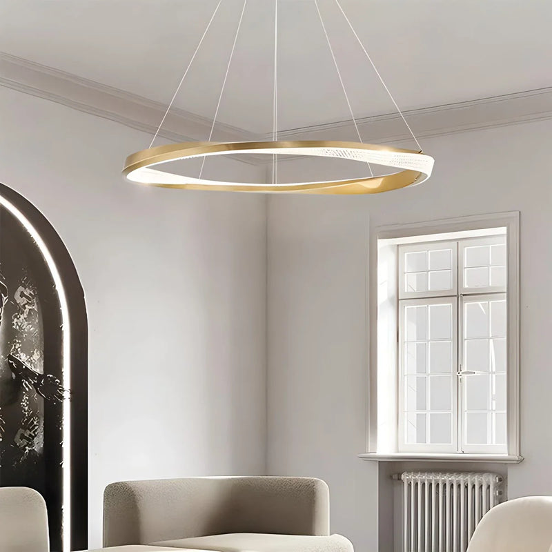 Feyran Modern Simple Mobius Circle Chandelier