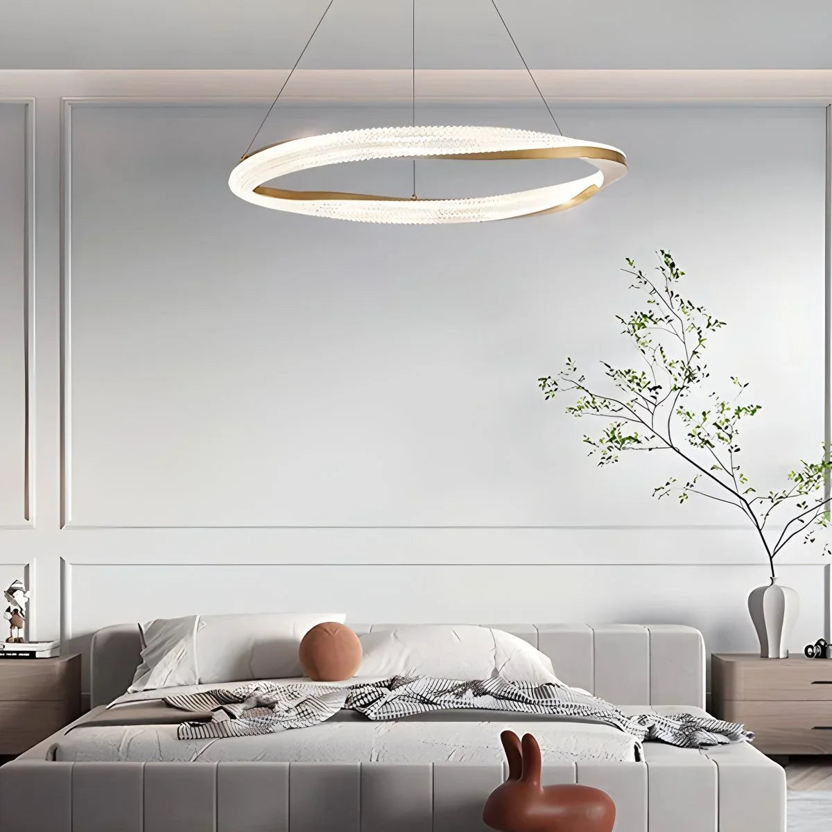 Feyran Modern Simple Mobius Circle Chandelier