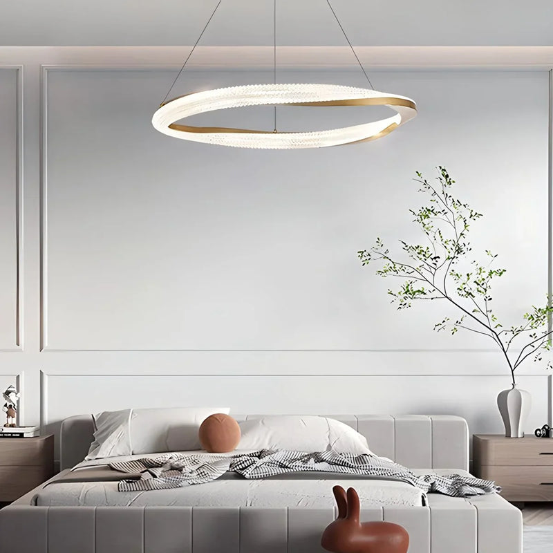 Feyran Modern Simple Mobius Circle Chandelier