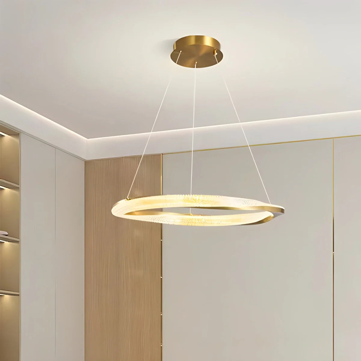 Feyran Modern Simple Mobius Circle Chandelier
