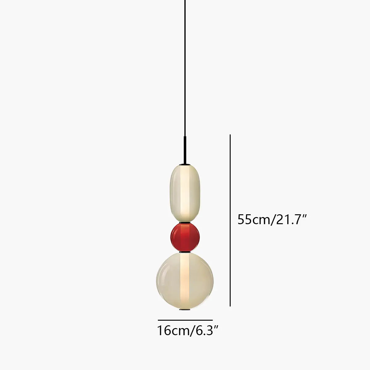 Feyran Candied Glass Pendant Light for Bedroom