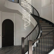 Modern-Spiral-Raindrop-Chandelier-Staircase1 | Feyran