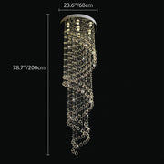 Modern-Spiral-Raindrop-Chandelier-dimensions | Feyran