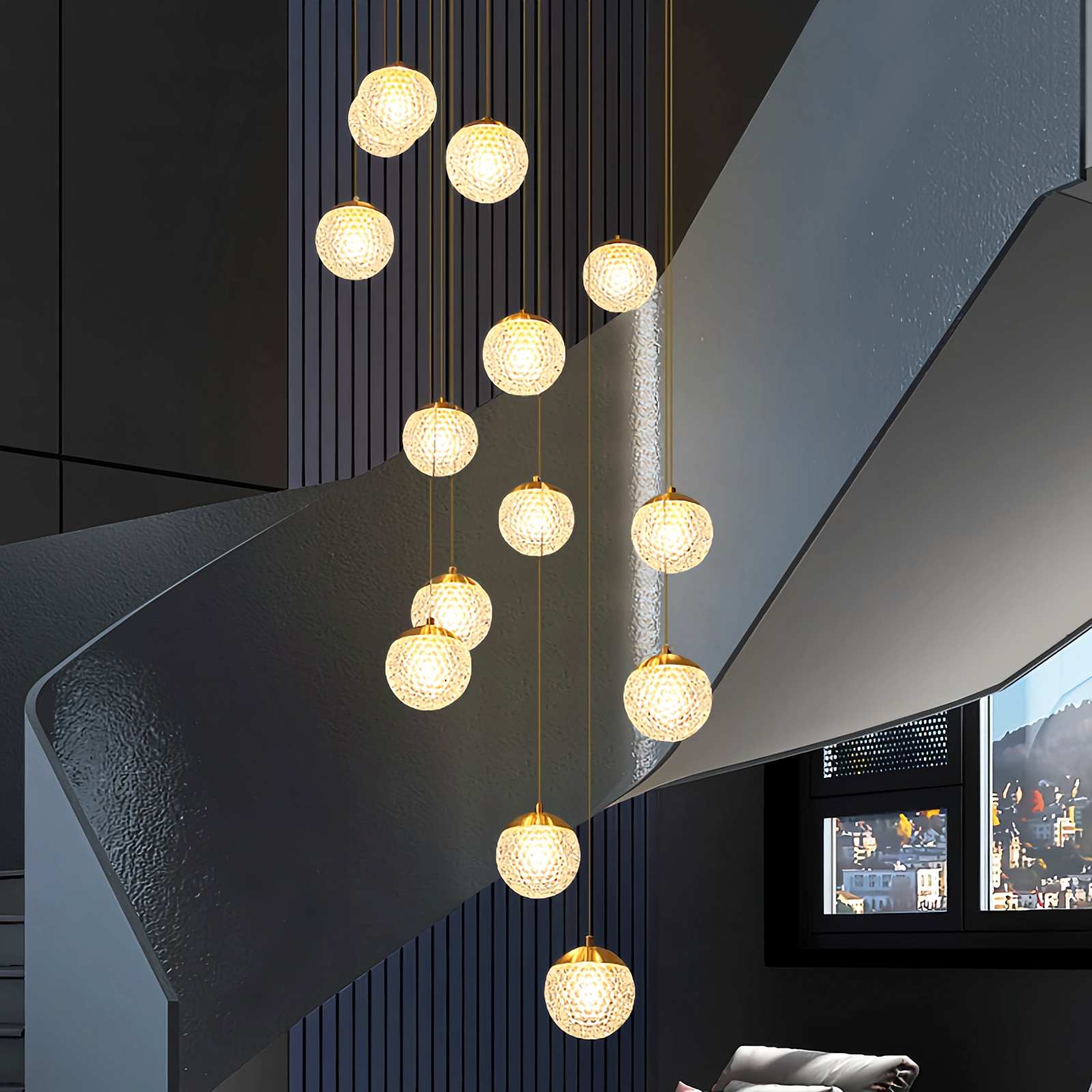 Feyran Modern Art Deco Multi Pendant Light
