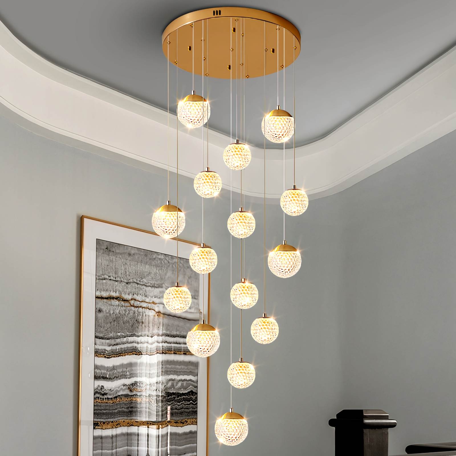 Feyran Modern Art Deco Multi Pendant Light
