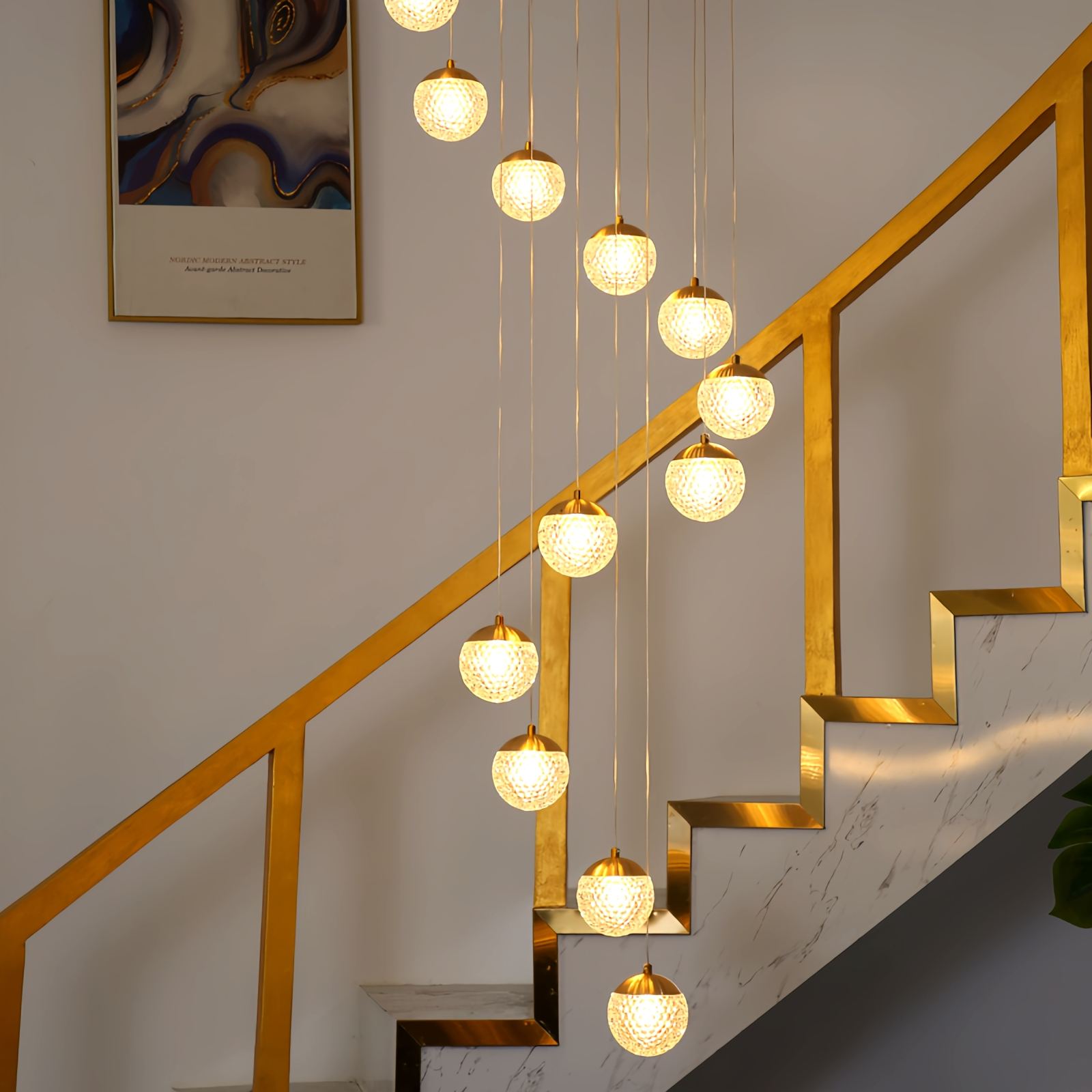 Feyran Modern Art Deco Multi Pendant Light