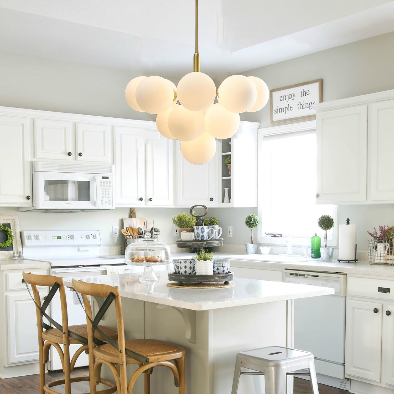 Modern Bubble Cluster Globe Pendant Light - Feyran