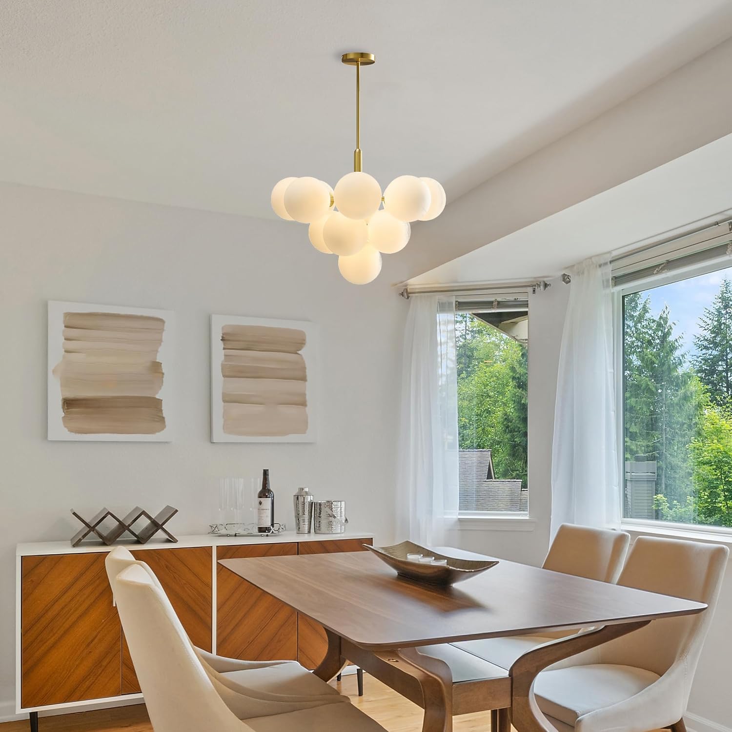 Modern Bubble Cluster Globe Pendant Light - Feyran
