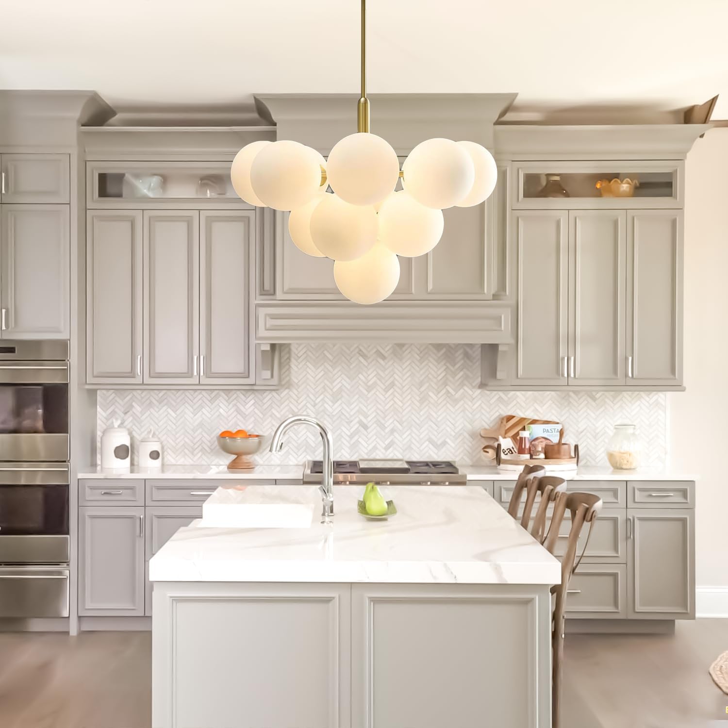 Modern Bubble Cluster Globe Pendant Light - Feyran