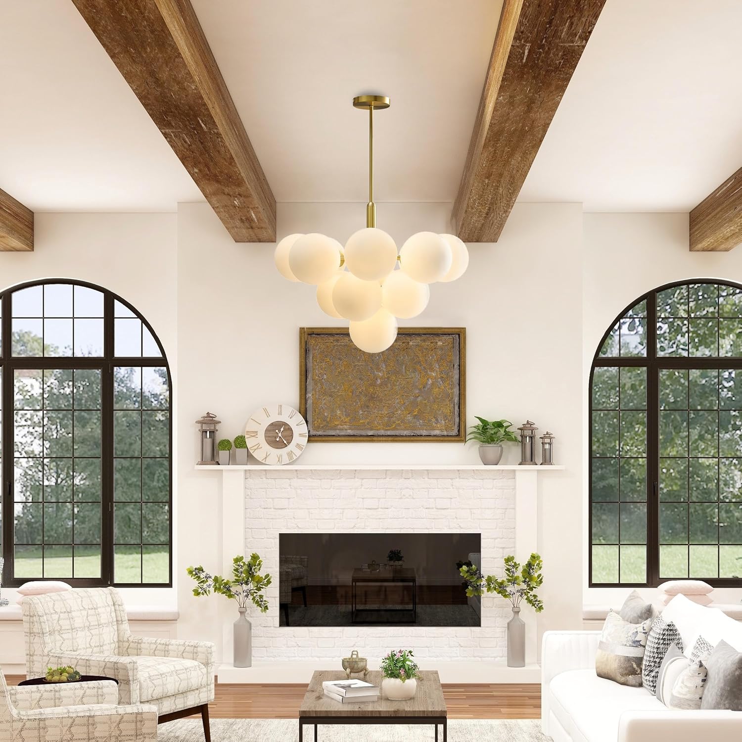 Modern Bubble Cluster Globe Pendant Light - Feyran