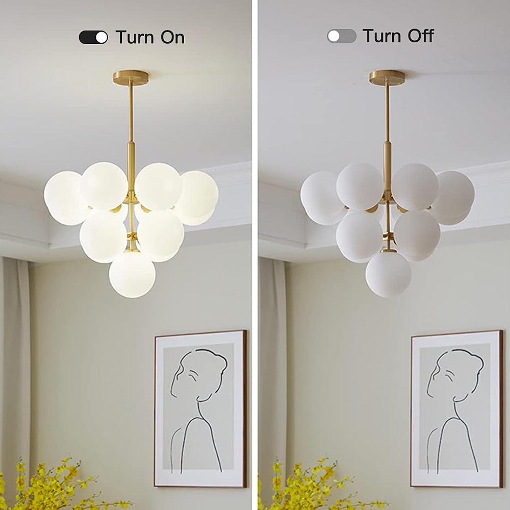 Modern Bubble Cluster Globe Pendant Light - Feyran