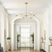 Modern Elegant Brushed Brass Globe Chandelier-—Feyran