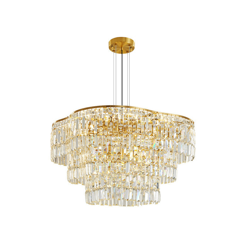 Modern Luxury Gold Crystal Chandelier | Feyran