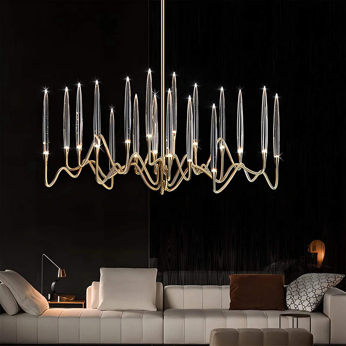 Feyran Modern Branch Chandelier & Floor Lamp