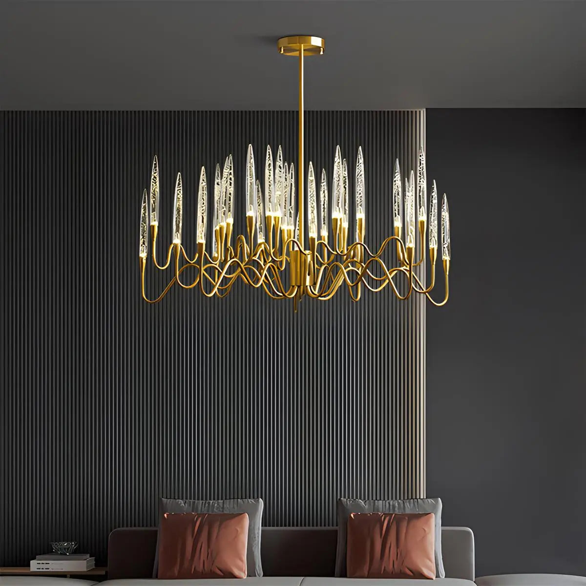 Feyran Modern Branch Chandelier & Floor Lamp