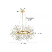 Modern Crystal Firework Sputnik Chandelier Pendant Ceiling Light size-Feyran Light
