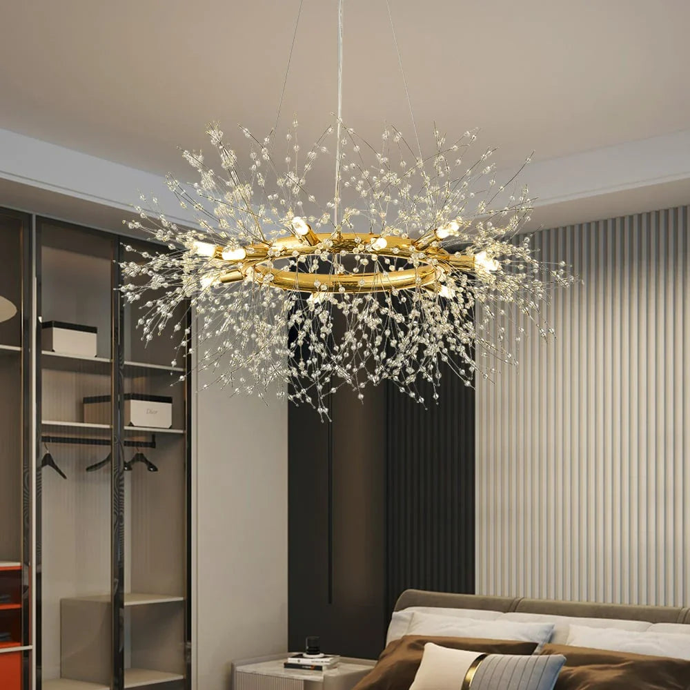 Modern Crystal Firework Sputnik Chandelier Pendant Ceiling Light- Feyran Light