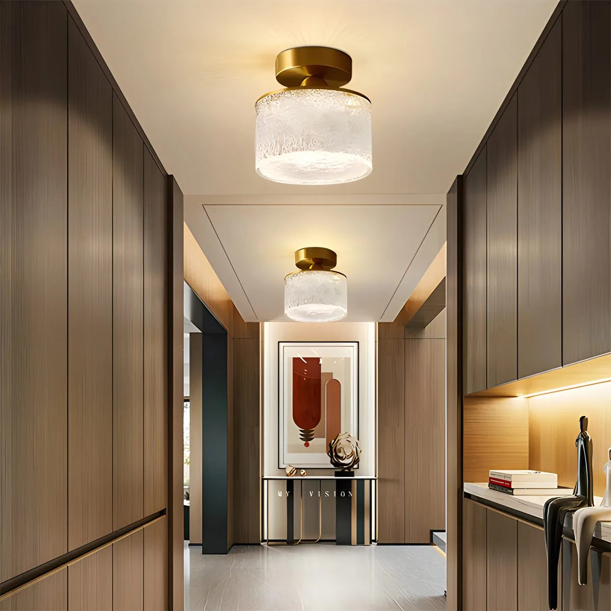 Feyran Modern Cup Crystal Ceiling Lamp