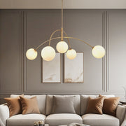 Modern Irregular Arc Globe Chandelier ch390 20250704 Feyran