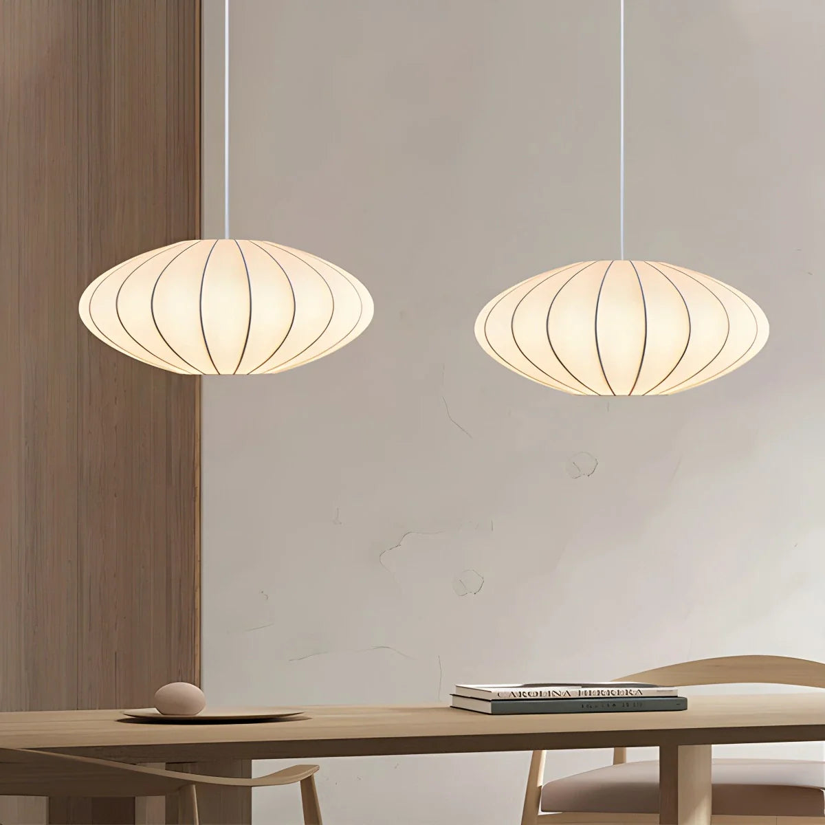 Feyran Vintage LED Silk Lantern Pendant Light