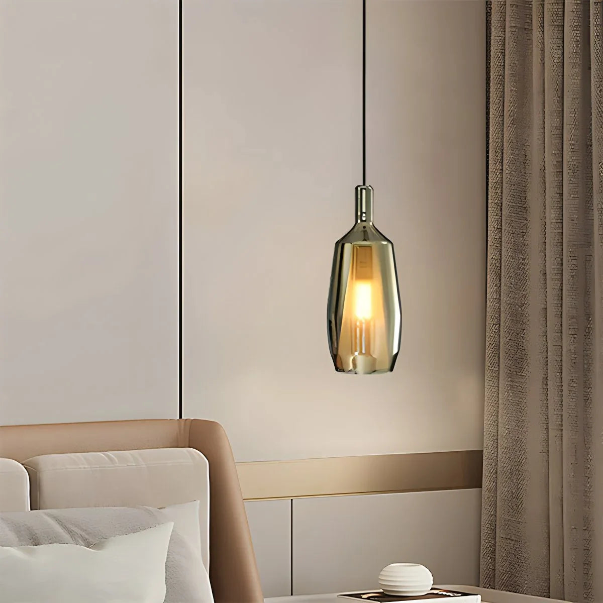 Feyran Modern Minimalist LED Glass Pendant Light for Kitchen