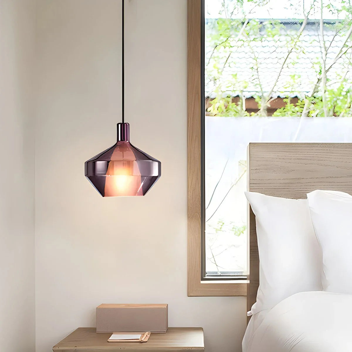 Feyran Modern Minimalist LED Glass Pendant Light for Kitchen