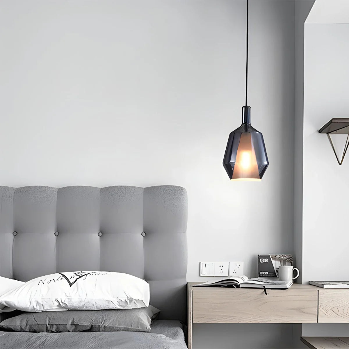 Feyran Modern Minimalist LED Glass Pendant Light for Kitchen