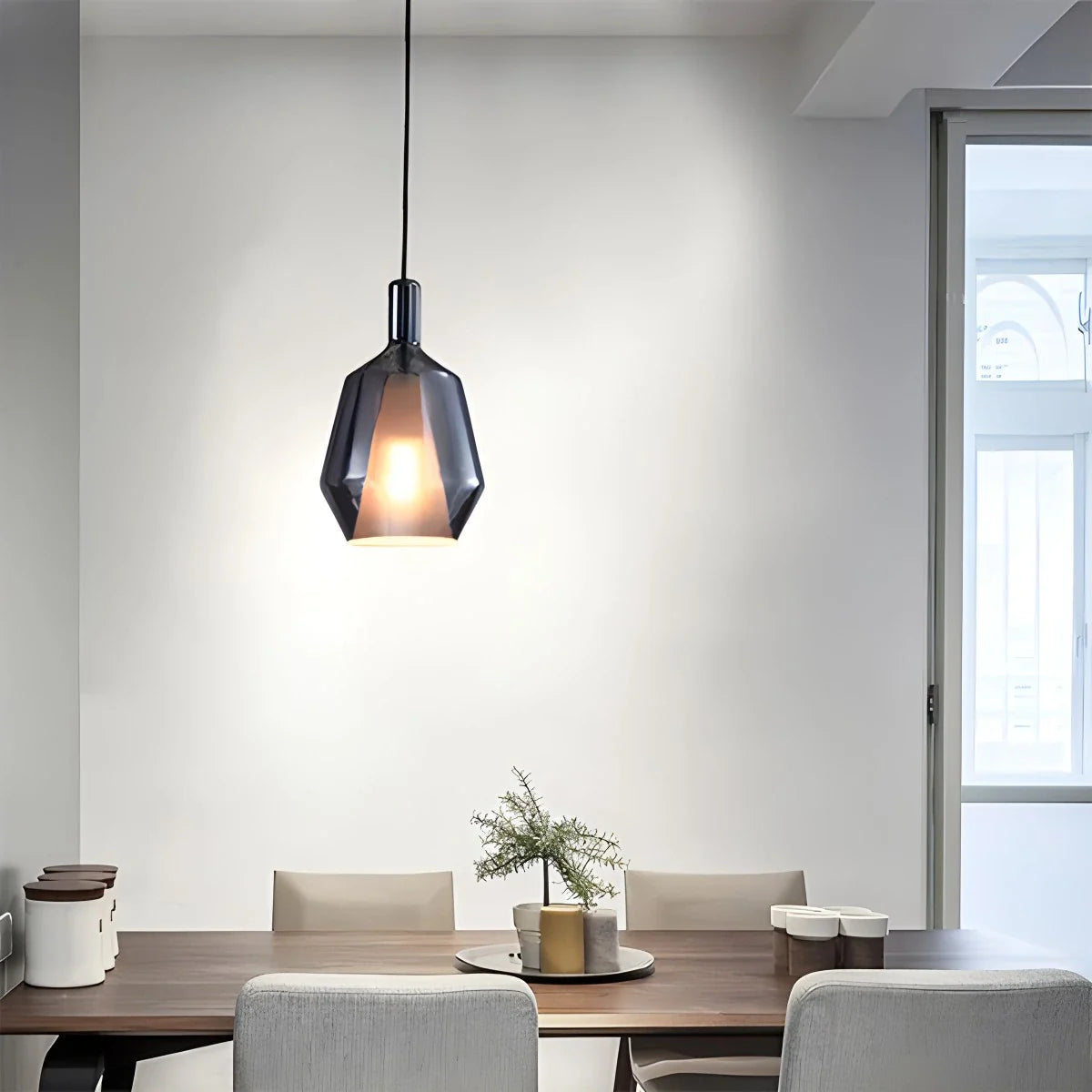 Feyran Modern Minimalist LED Glass Pendant Light for Kitchen