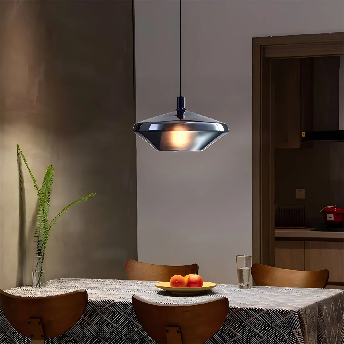 Feyran Modern Minimalist LED Glass Pendant Light for Kitchen