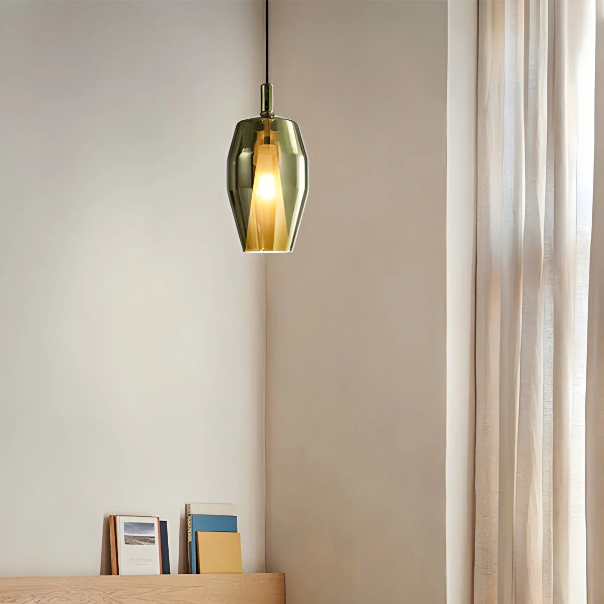 Feyran Modern Minimalist LED Glass Pendant Light for Kitchen