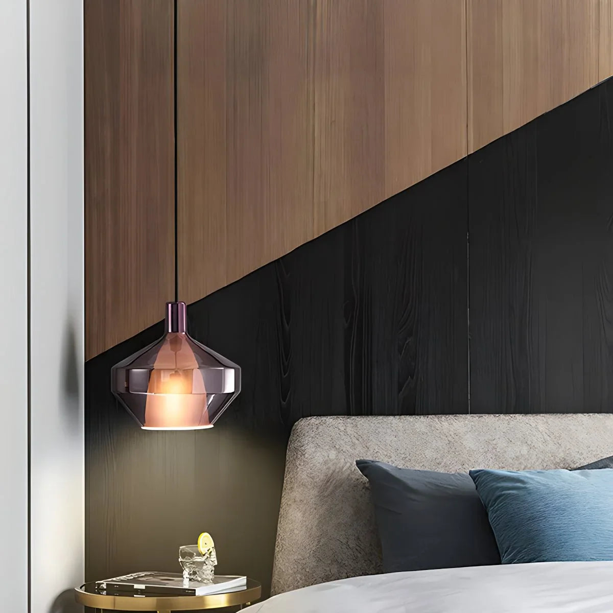 Feyran Modern Minimalist LED Glass Pendant Light for Kitchen