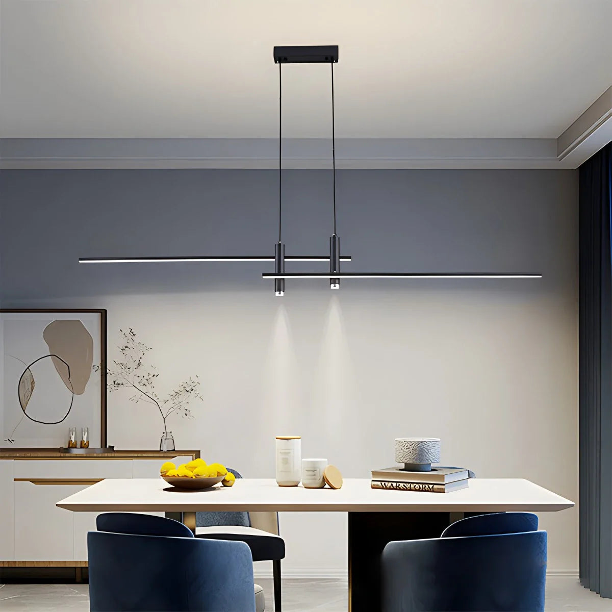 Feyran Modern Minimalist Linear LED Pendant Light