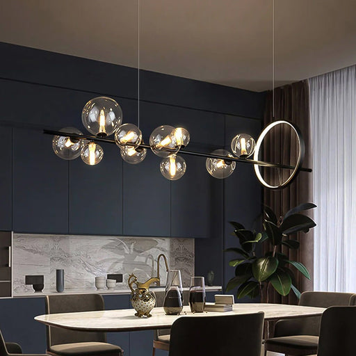 Modern Nordic Dining Room Chandelier: Trendy Glass Bubble ch227 20250704 Feyran Lighting