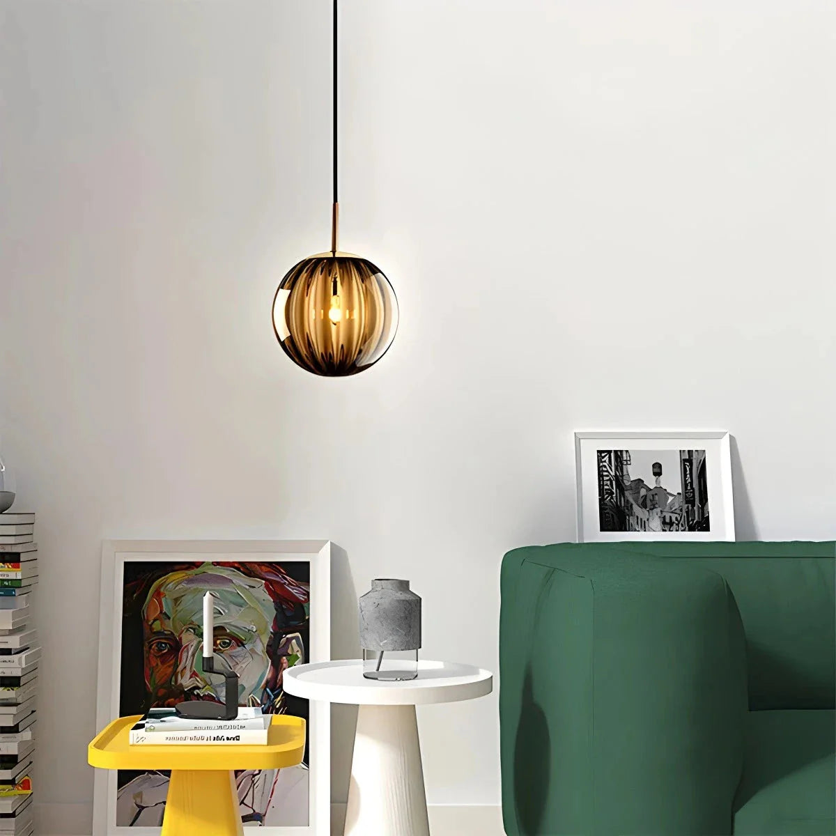 Feyran Modern Nordic Water Pattern Glass Ball Pendant Light
