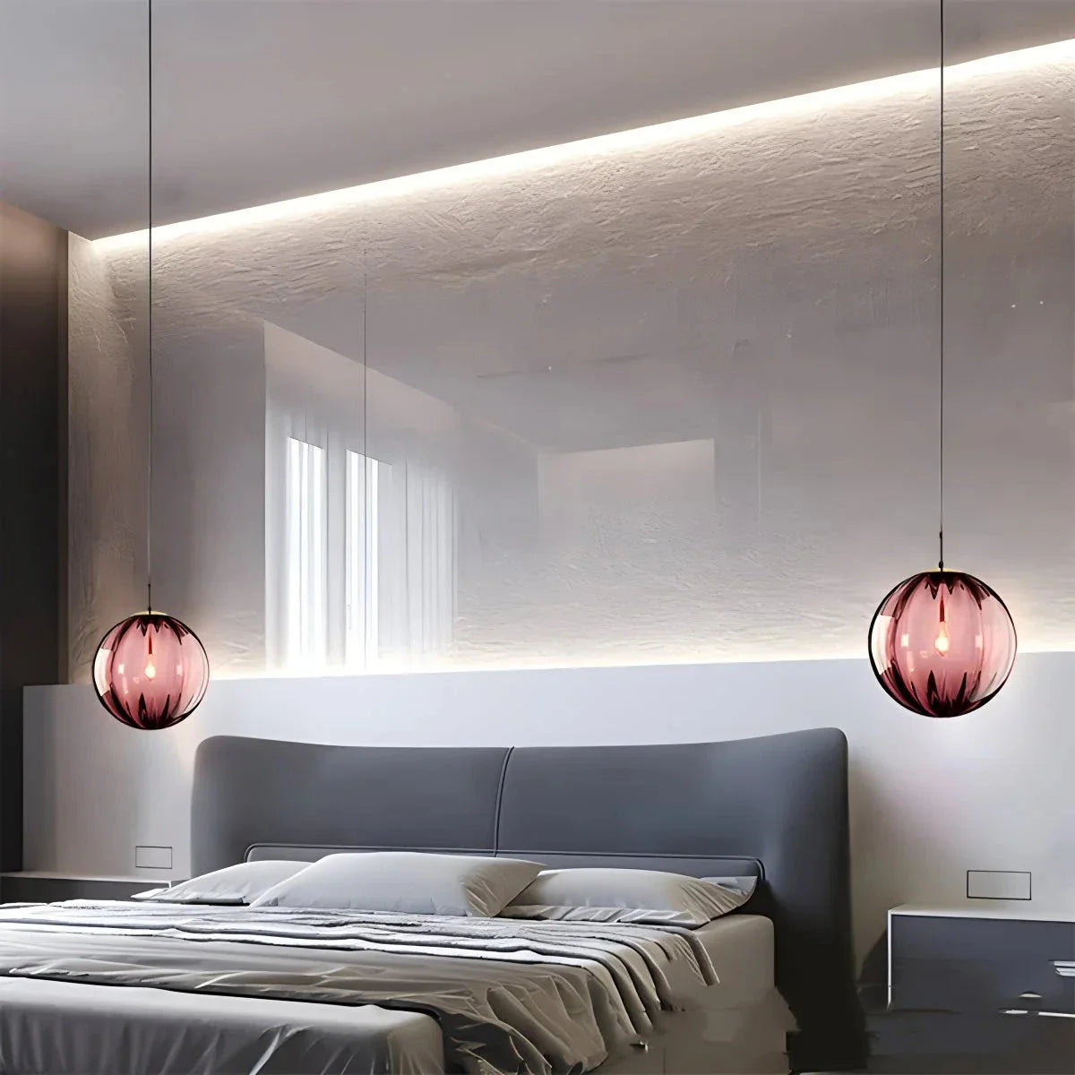Feyran Modern Nordic Water Pattern Glass Ball Pendant Light