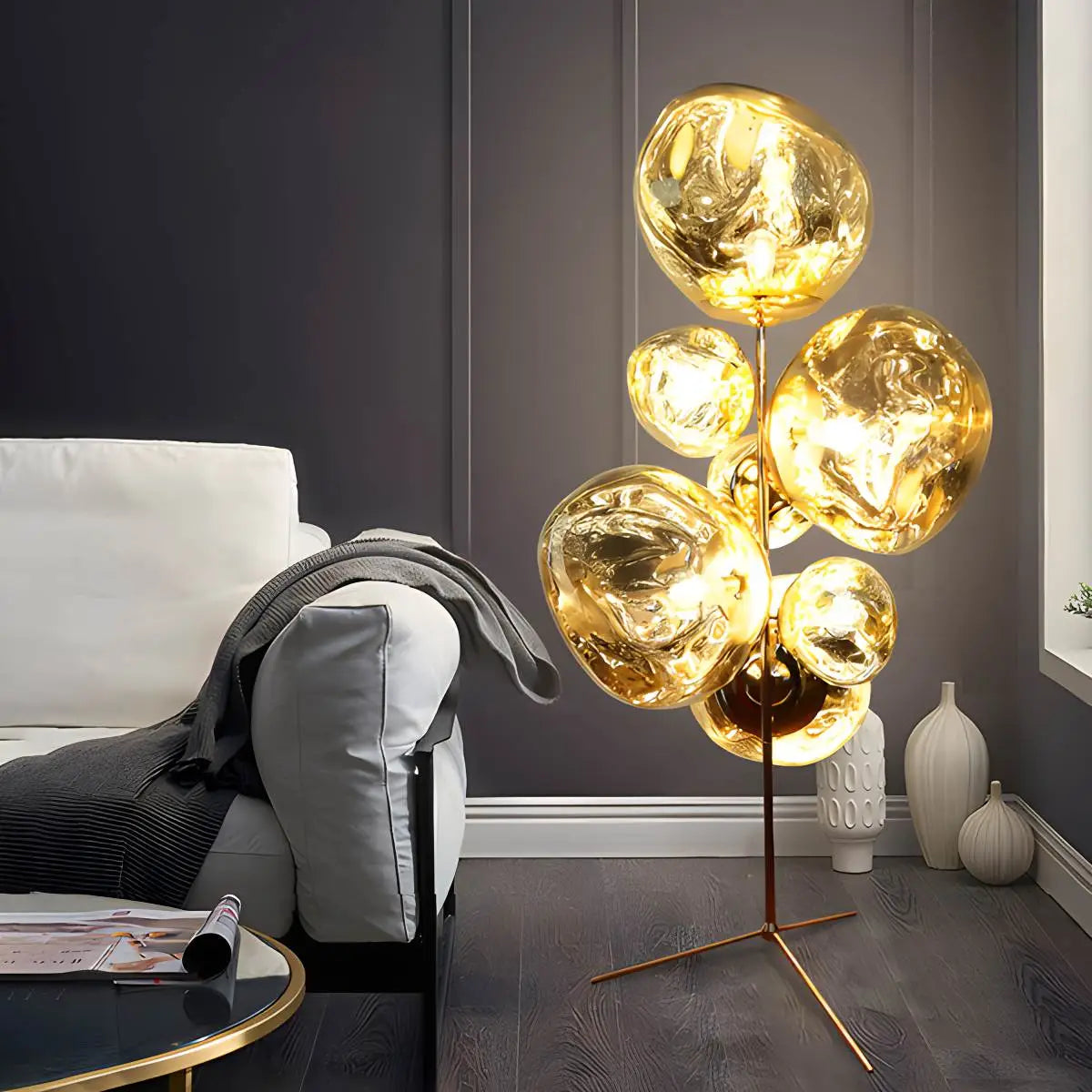 Feyran Multi-Light Melt Lava Floor Lamp
