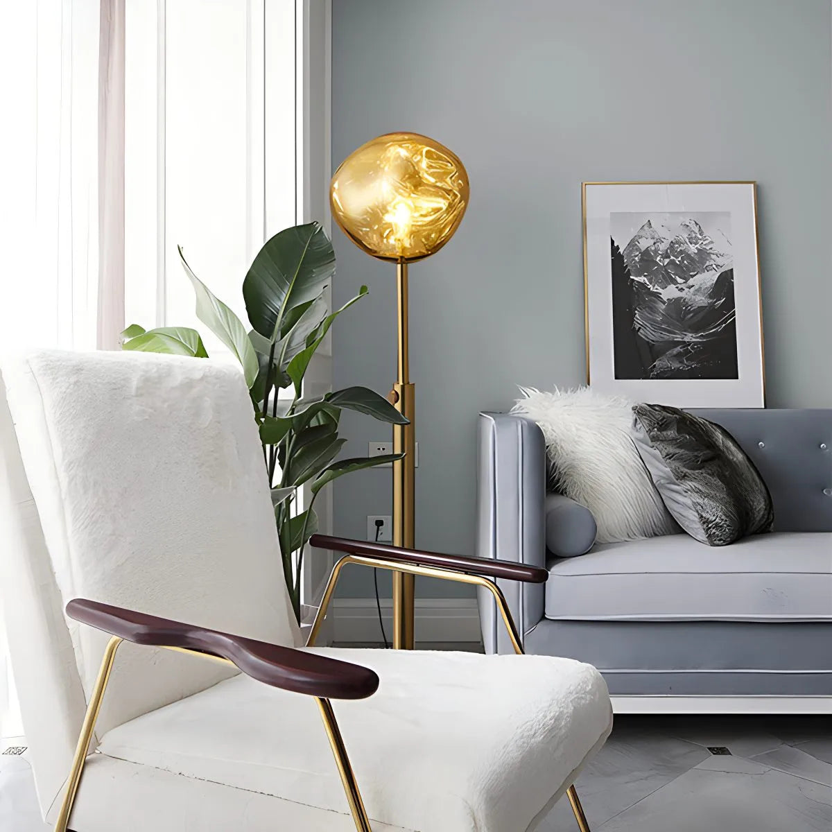 Feyran Single Head Lava Floor Lamp