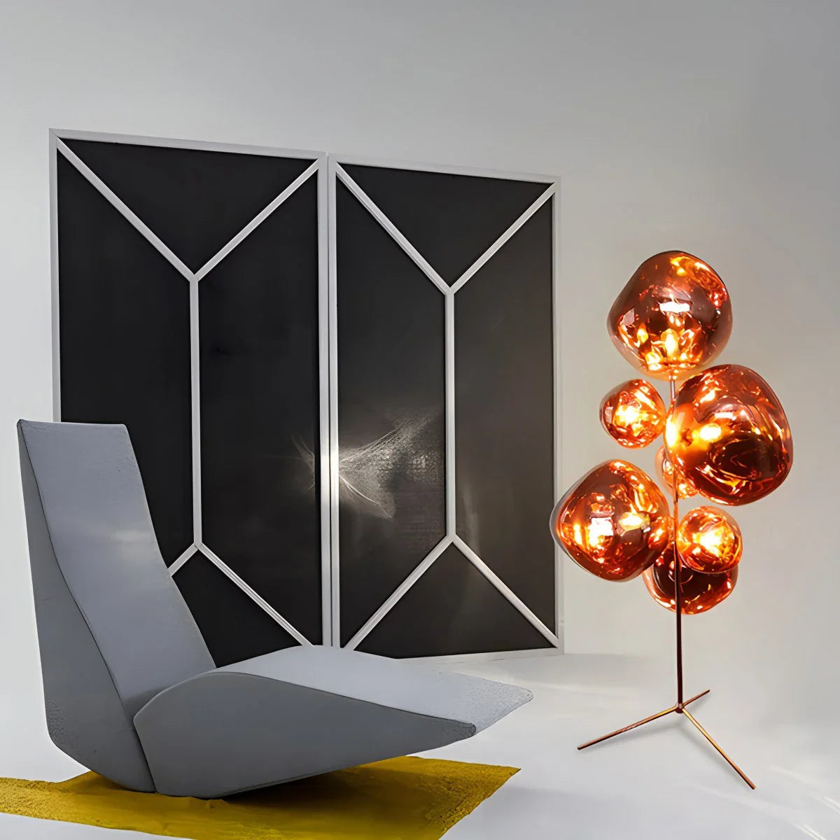 Feyran Multi-Light Melt Lava Floor Lamp