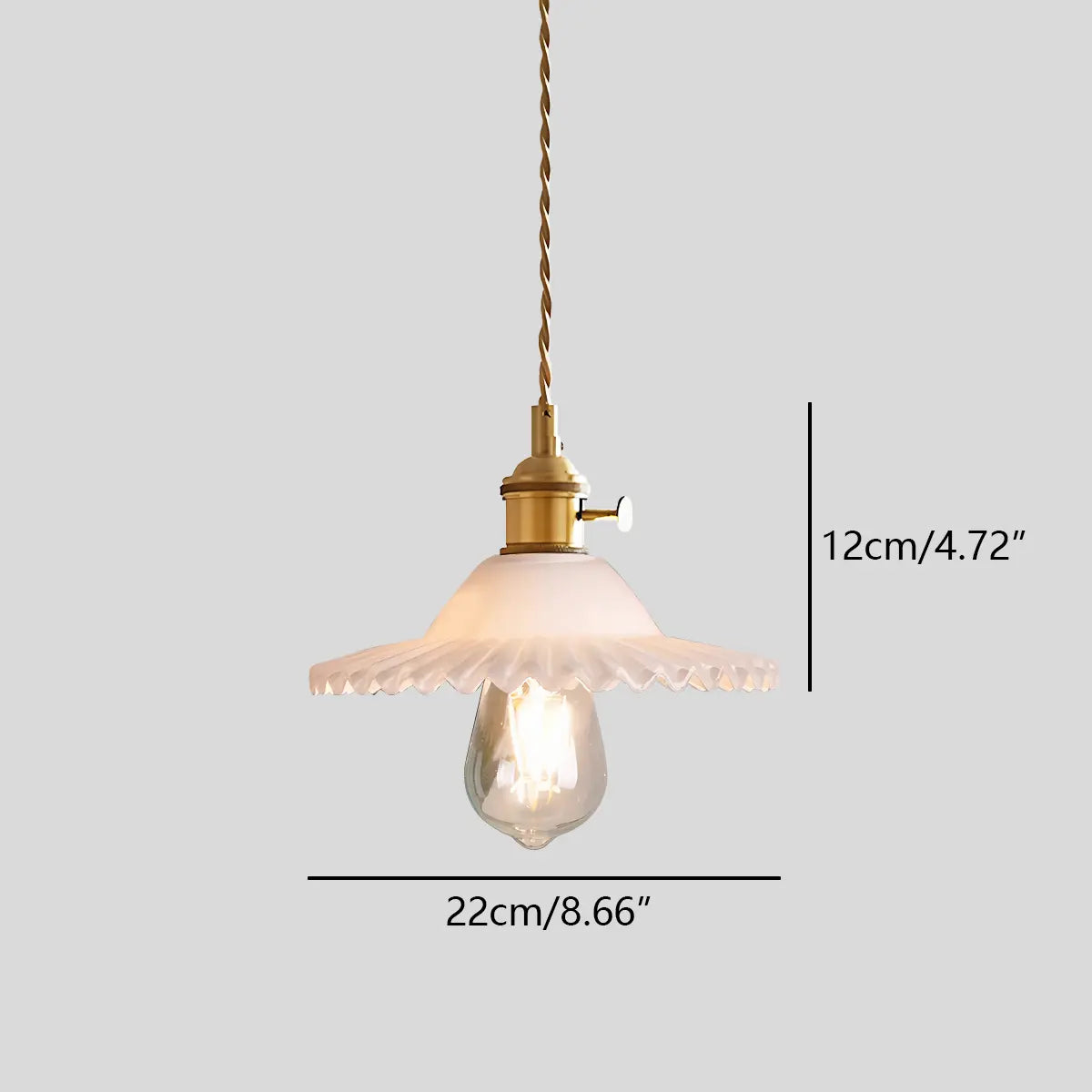 Feyran Isabel Glass Pendant Light for Kitchen Island