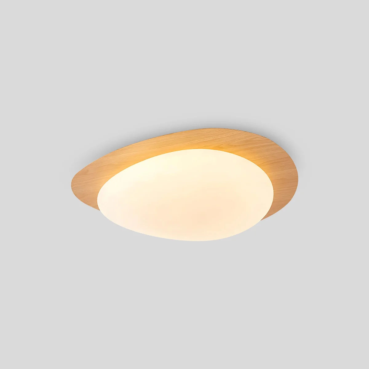 Feyran Pebble Wood Grain Color Ceiling Light