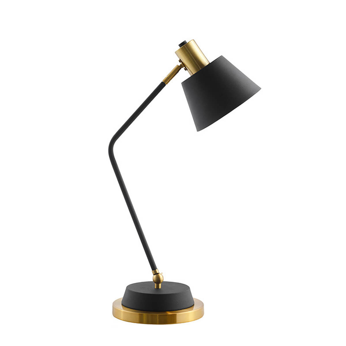 Nordic-modern-desk-lamp-hotel-bedroom-front-view-white | Feyran