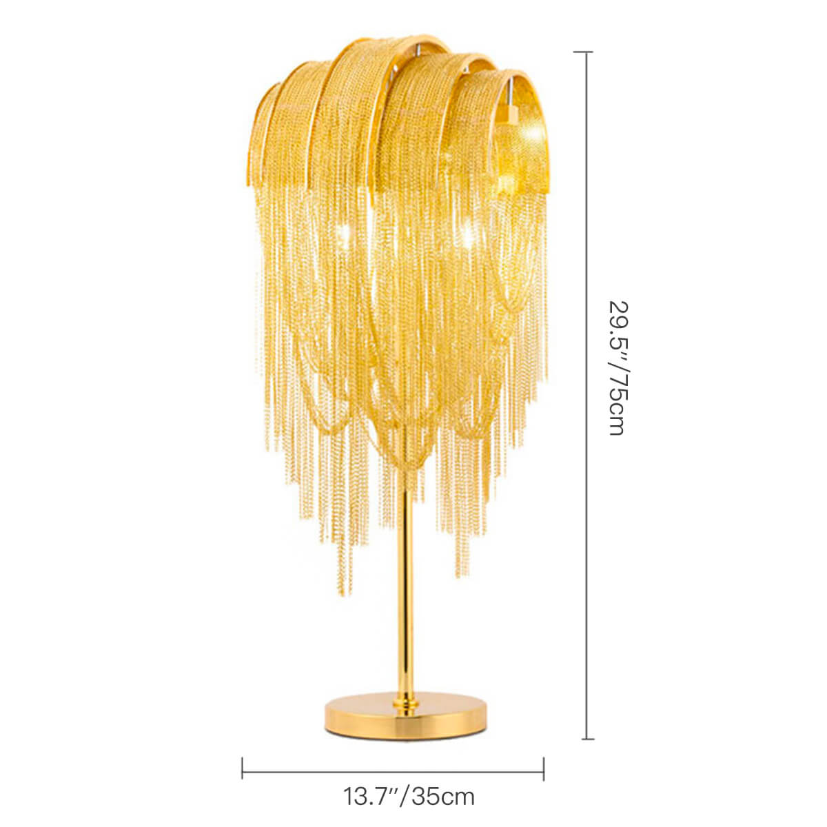 Nordic-postmodern-bedroom-tassel-aluminum-chain-table-lamp-dimensions | Feyran