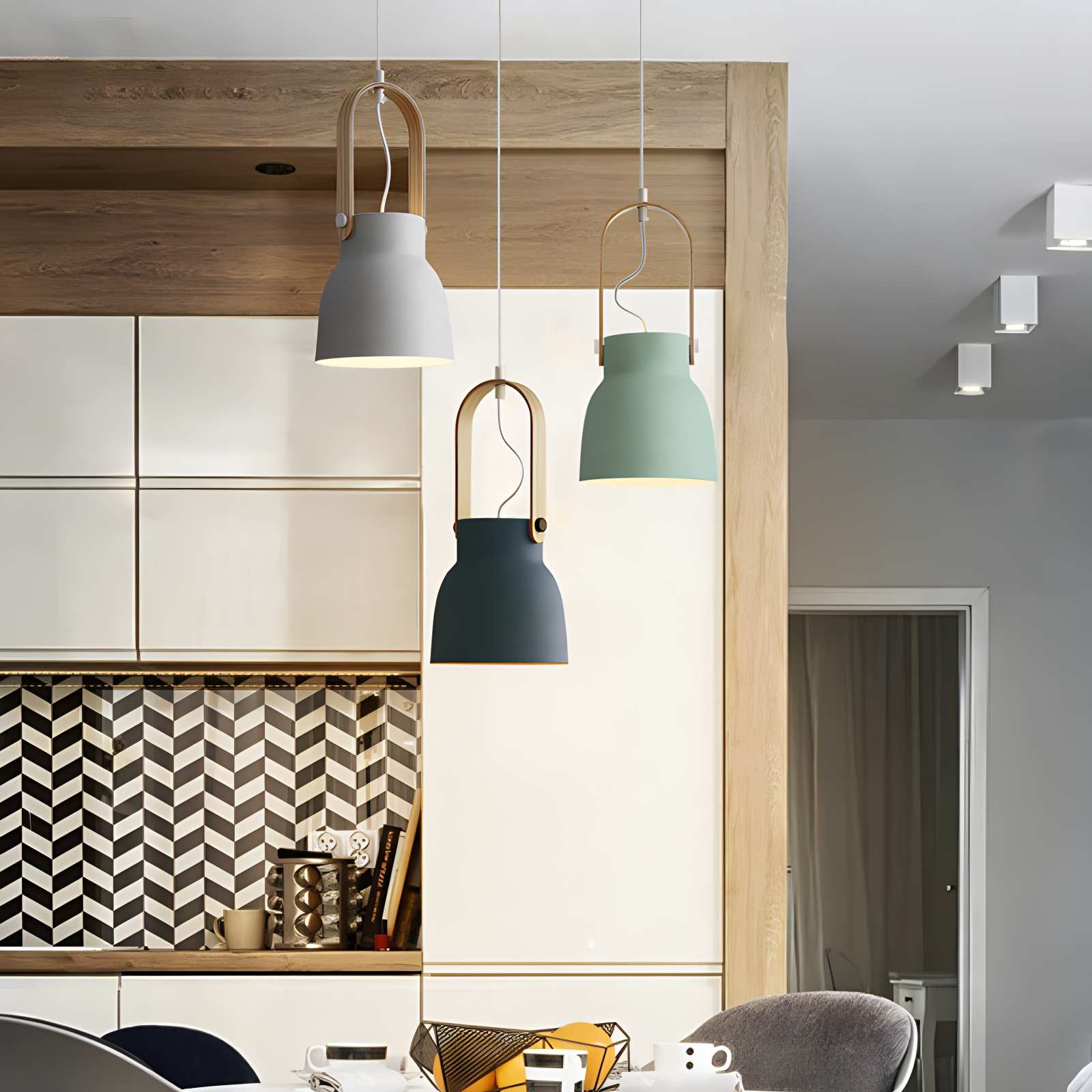 Feyran Nordic Macaron Pendant Light for Dining Room Kitchen