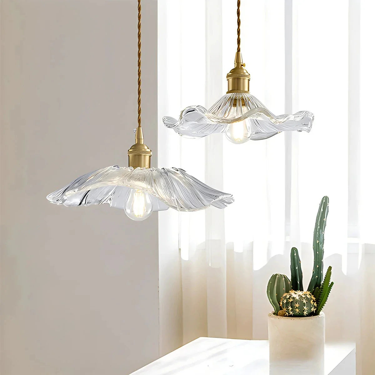 Feyran Nordic Japanese Glass Chandelier for Living Room